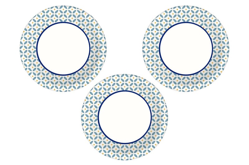 Dixie Heavy Duty Disposable Appetizer and Dessert Paper Plates, Small Plate 6 7/8" (44 ct) (Pack of 3) - Image 1